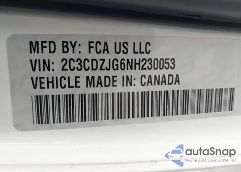 2022 Dodge Challenger Gt z USA, uszkodzony, nr VIN 2C3CDZJG6NH230053